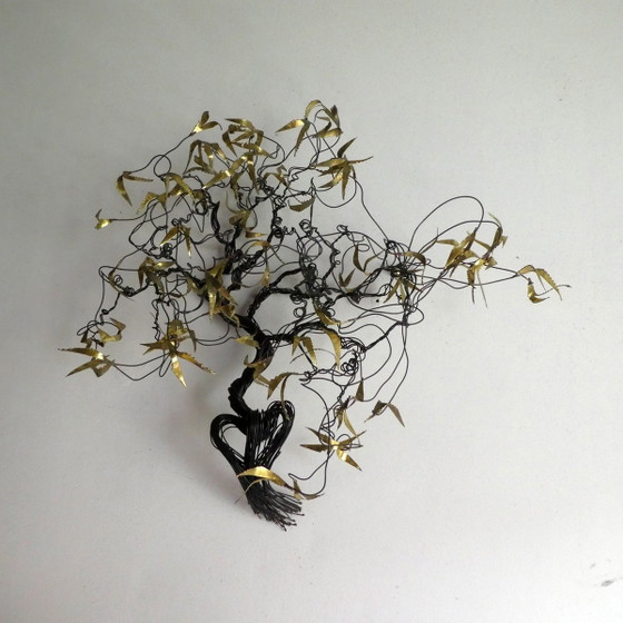 Brass Wall Sculpture by Daniel D'Haeseleer, 1970s (photo 5 of 11)