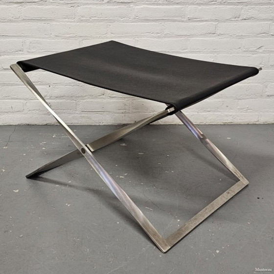 Image 1 of Set da salone in 3 pezzi Poul Kjærholm per Fritz Hansen PK22 e PK91 rivestito in pelle. Bellissime condizioni.