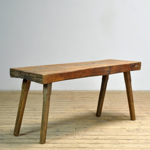 Tavolo da macellaio in rovere, circa 1920 – tafels, Wood