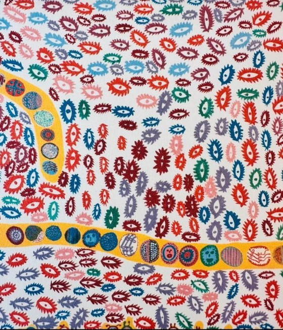 Image 1 of Offset Lithografy - genummer - incl COA - Yayoi Kusama - All the love overflowing (2013)