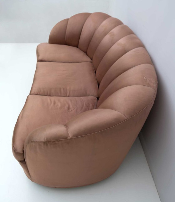 Image 1 of Gio Ponti Sofá curvo italiano moderno de mediados de siglo "Casa e Giardino" 1936