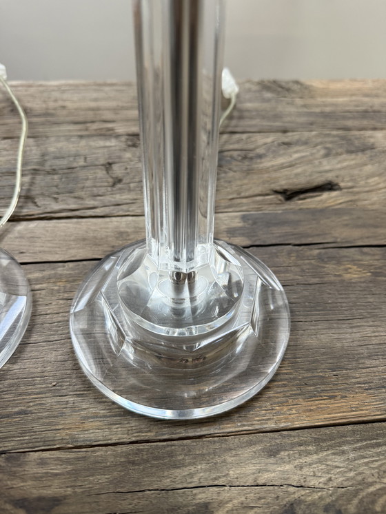 Image 1 of Lampada da tavolo trasparente Vandeheg - 2 pezzi