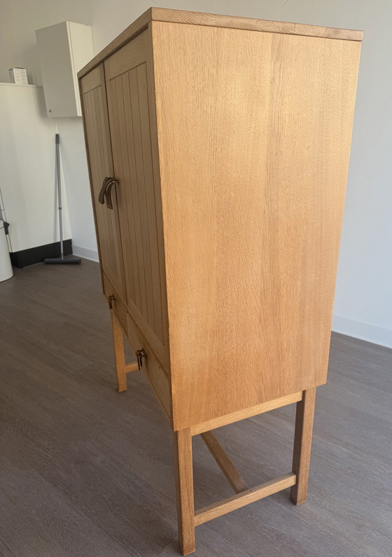 Image 1 of Kurt Østervig eikenhouten hoogbord