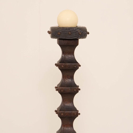 Image 1 of Antorcha de madera de estilo colonial español