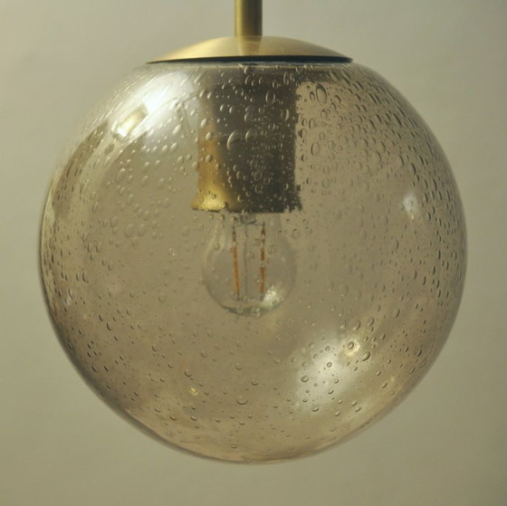 Image 1 of Peill und Putzler Kronleuchter aus 70er Jahren mit Blasenglas