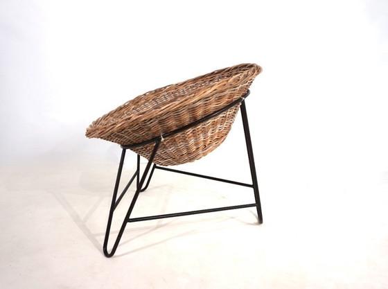 Image 1 of Tumbona de ratán, 1960