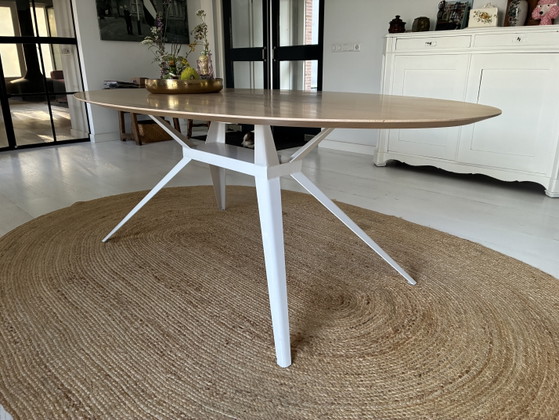 Image 1 of Seuren Zwaan dining table, Elips oak, 110x210
