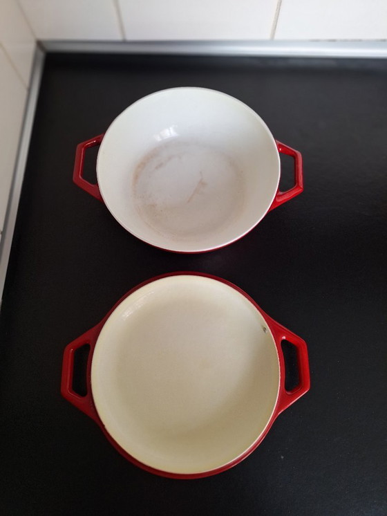 Image 1 of Set van 4 gietijzeren vintage Copco Denmark pannen