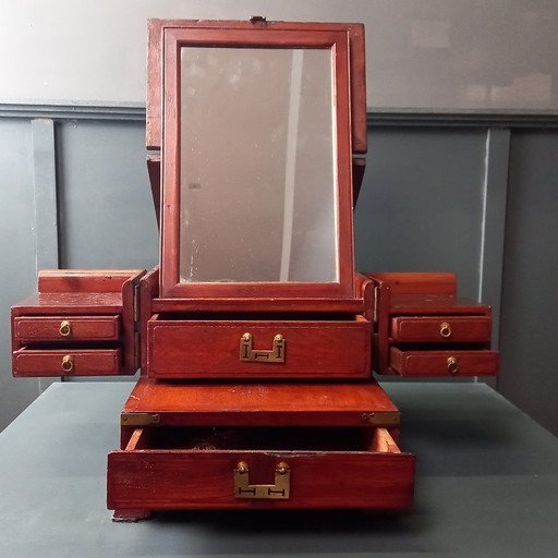 19th Century Campaign Shaving Mirror