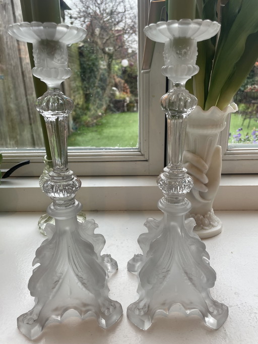 Candelabros Art Déco Val St Lambert Griffin