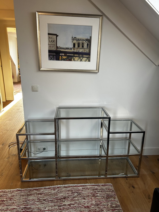 Image 1 of Eichholtz Wandmöbel aus Metallglas