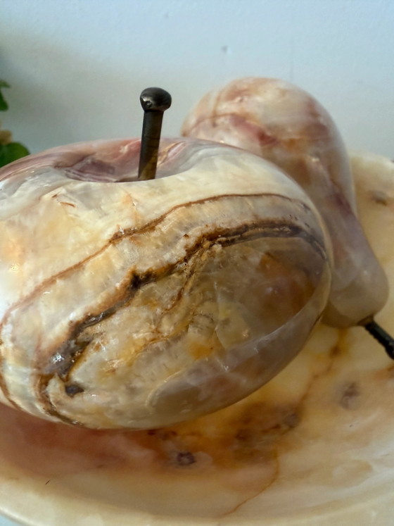 Ciotola per frutta in onice con pera e mela – Ciotole, Vintage (photo 8 of 9)