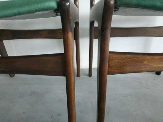 Image 1 of Chaises de salle à manger vintage danoises en teck des années 1960 (style Erik Buch)
