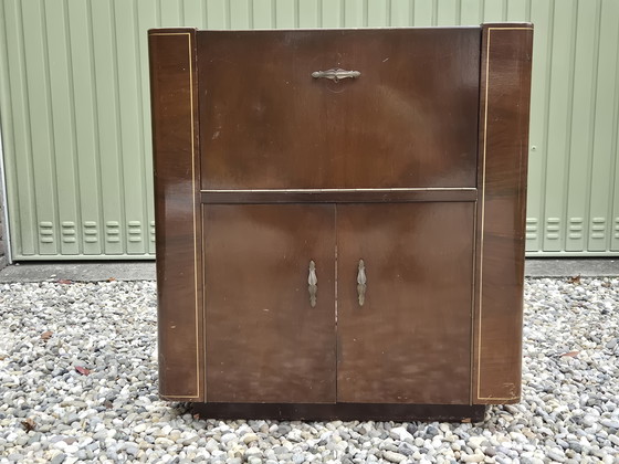 Image 1 of Tonabnehmer, Plattenspieler-Radioschrank 1950er Jahre