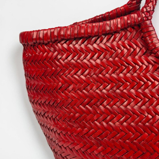 Image 1 of Handgemaakte, ambachtelijk geweven leren [tas] – Premium Intrecciato-vakmanschap