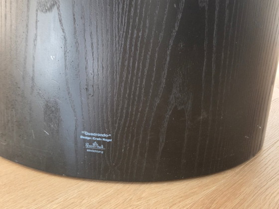 Uitschuifbare Eettafel, Zwart en Wit Hout, Rosenthal, Modern (foto 7 van 9)