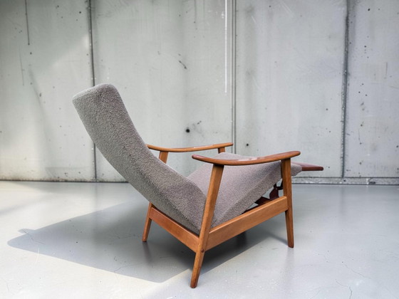 Fauteuil inclinable vintage Mid-Century – style Milo Baughman – Bois (photo 9 of 10)