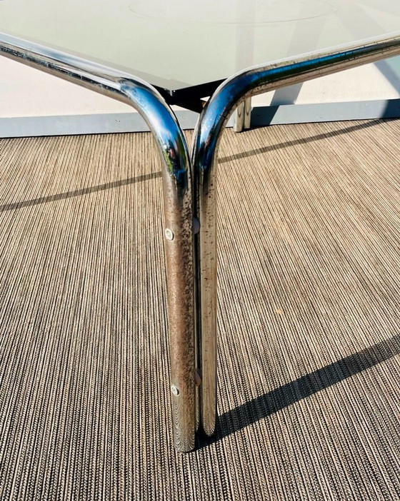 Image 1 of Pair of chrome coffee tables # Vintage 70s # Living Room Tables