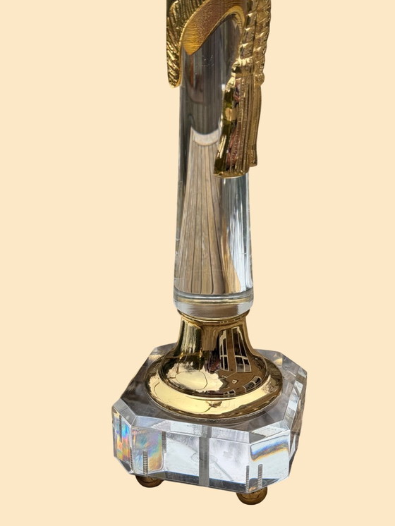 Image 1 of Tavolino da caffè Hollywood Regency | Italiano, dorato e a specchio | ca. 1975)