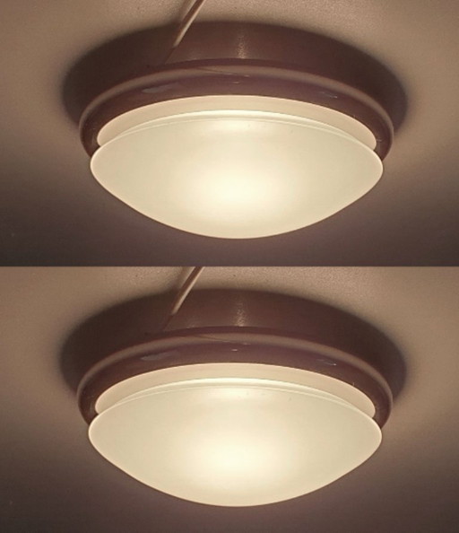 Rolf Krüger per Heinz Neuhaus Leuchten 2 lampade da soffitto