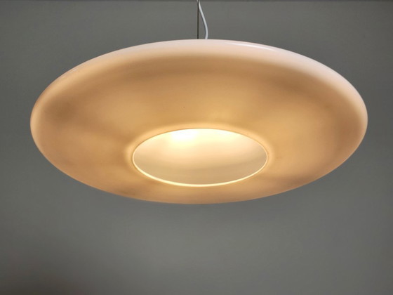 Image 1 of Suspension UFO Cirrus XL en verre opalin par Peill & Putzler