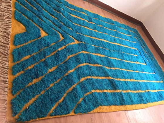 Image 1 of Marokkanischer Teppich aus Naturleinen, 300 x 200 cm