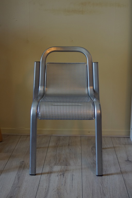 2x Vintage Metal Children's Chairs - Italian Design 1980s