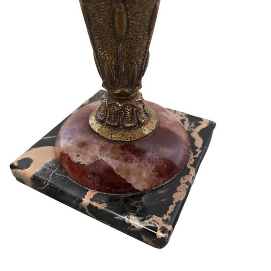 Image 1 of Französische Art-Deco-Schalen aus Marmor und Bronze, um 1920/30