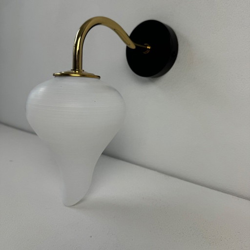 LOT OF 3 OLD VINTAGE OPALINE WALL LIGHTS