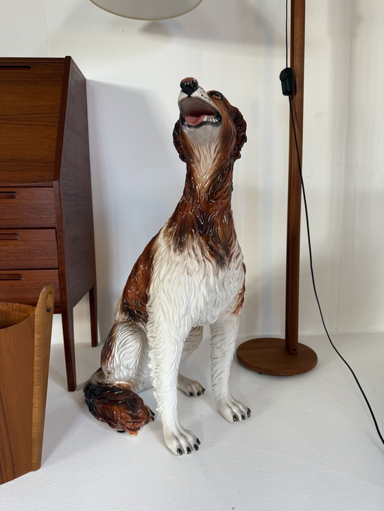 Image 1 of Borzoi vintage in ceramica italiana anni '60