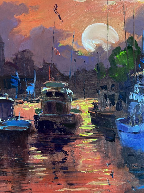 Image 1 of Ferry with a Romantic Sunset