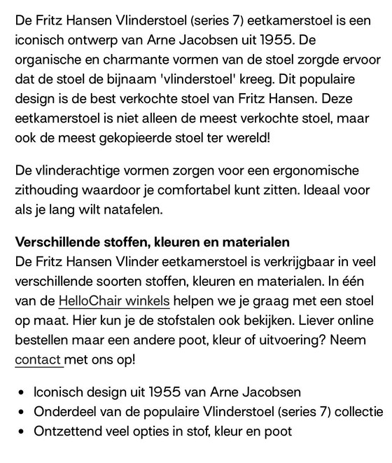 Image 1 of 4 x Fritz Hansen serie 7 vlinderstoel