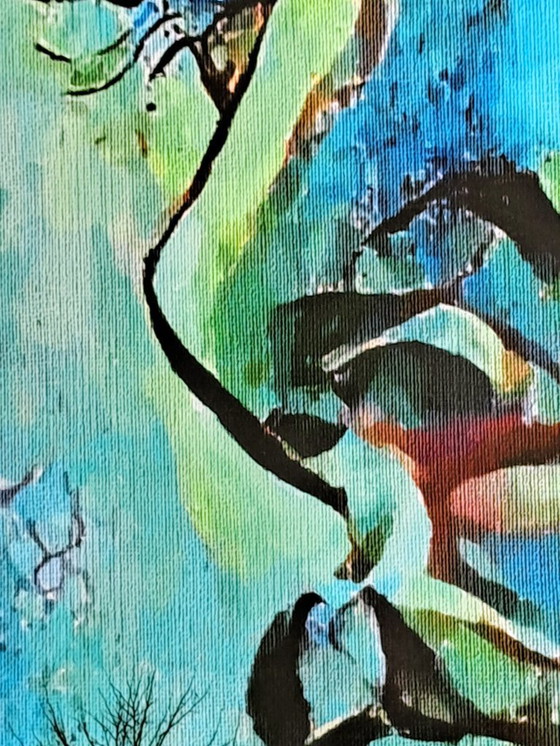 Image 1 of Léa ROCHE - Back to the Roots - Digital painting under frame