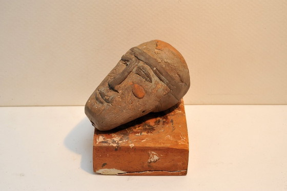 Scultura di testa, Sculture, Ceramica, Legno, Marrone, Anders (foto 3 di 7)
