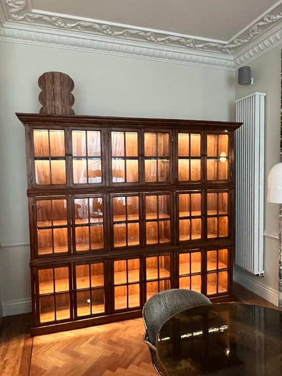 Image 1 of alter holländischer Vitrinenschrank