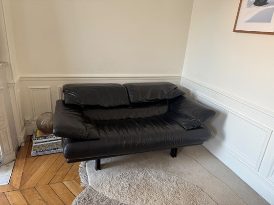 Image 1 of B&B Italia 2-zitsbank - Alanda zwart leer