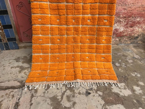 Image 1 of Oranger Berberwollteppich 250 cm x 150 cm