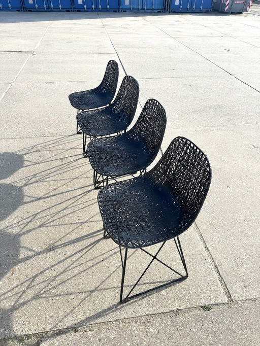 De Moooi Carbon Chair 4 stuks ontworpen door Bertjan Pot En Marcel Wanders
