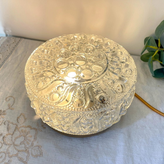 Lampada da tavolo vintage in vetro a bolle – Illuminazione, Metallo (photo 7 of 8)