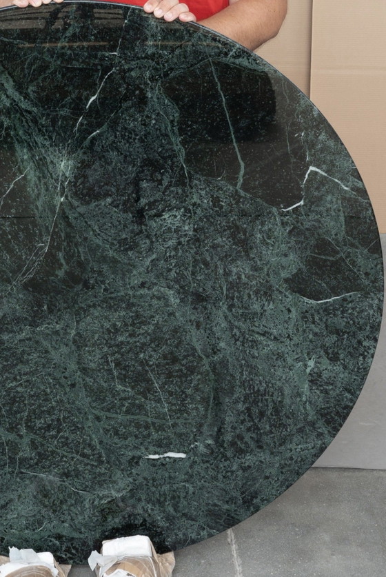 Original Round Knoll Tulip Dining Table (120cm) in Alpi Verdi Glossy In New Condition!! Eero Saarinen (photo 5 of 14)