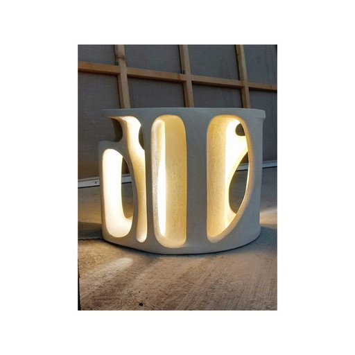 Luminous Sculptural Table "Souche" Model