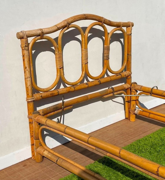 Image 1 of Letto vintage in bambù anni '70