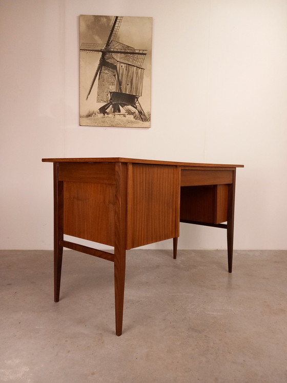 Image 1 of Danish teak desk | Vintage 1960s restored