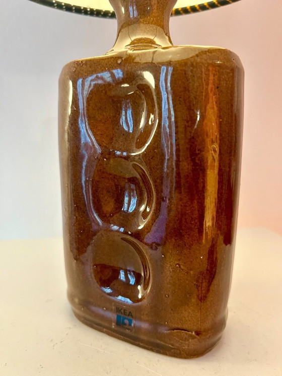 Image 1 of Unique small table lamp upcycled from a vintage IKEA vase | 1970s