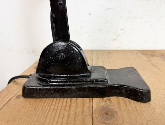 Image 1 of Lampada da tavolo vintage in smalto verde, anni '30