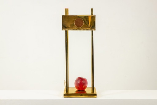 Gold-plated brass and copper lamp, 1936 Olympic Games