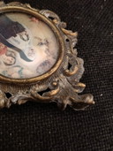 Ovaler Messingrahmen im Barockstil der 50er Jahre