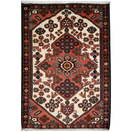 Image 1 of Vintage Persian rug, approximately 160 x 110 cm, hand-knotted from wool