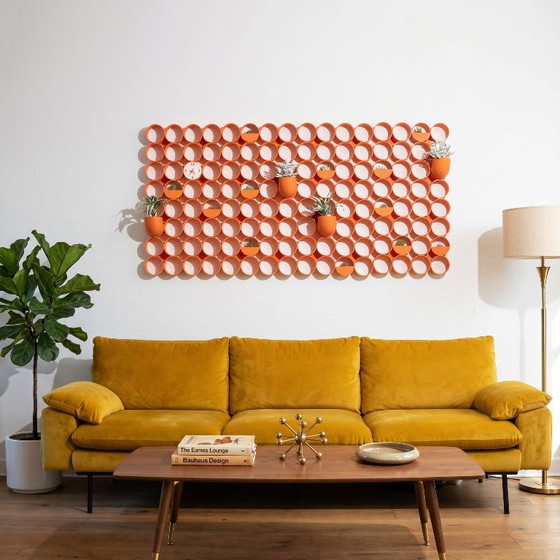 Pannello Space Age | Pannello murale 3D | Pacchetto XLarge | Decorazioni murali Boho Midcentury Arancione (photo 14 of 14)