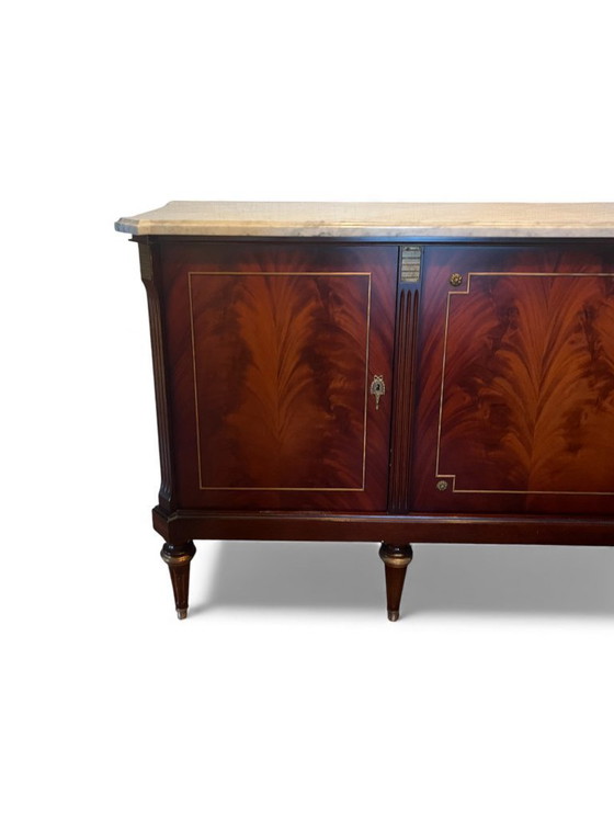 Image 1 of Louis XVI style sideboard in solid mahogany